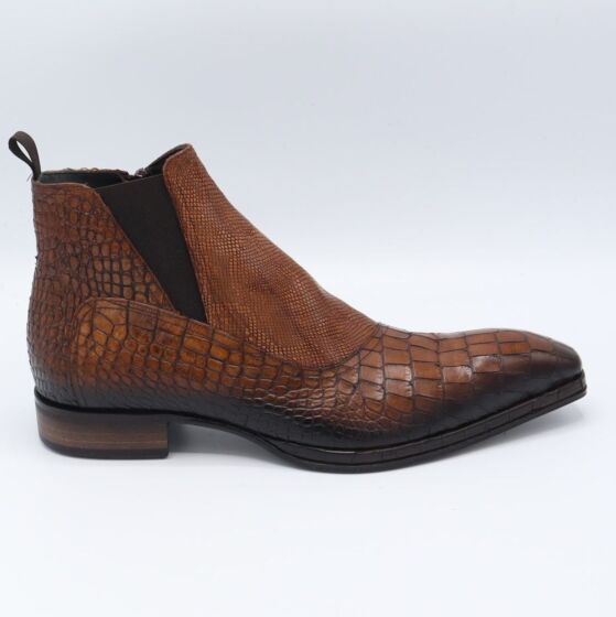 JoGhost Enkellaars H3058 Cognac Leer