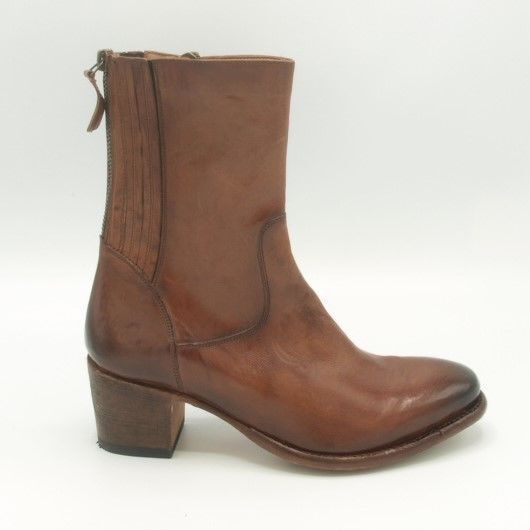 Cordwainer Enkelboot 40007D1 Spoletto Cognac Leer