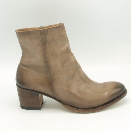 Cordwainer Enkelboot 40010D1 Spoletto Taupe Leer