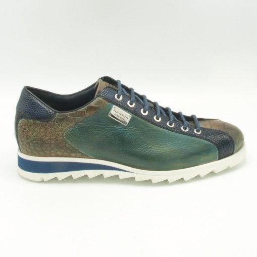 Harris Sneaker 2817 Olijf Blauw Groen Leer