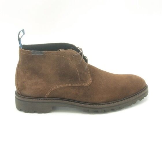 Floris van Bommel Veterboot Cognac Suede