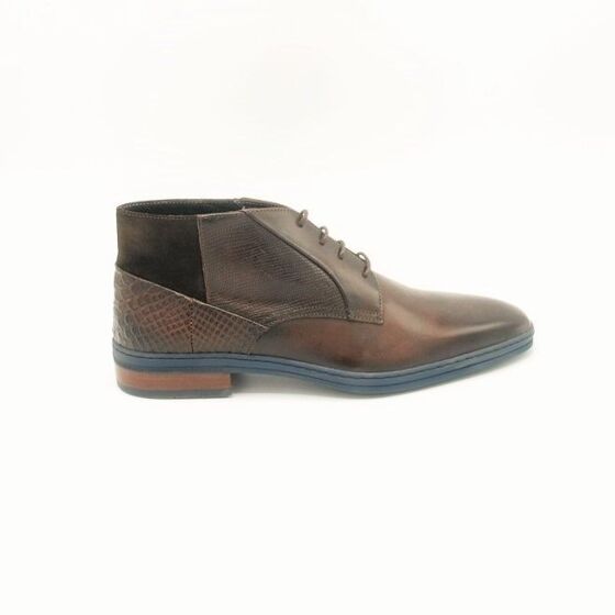 Giorgio Halfhoog veterschoen 83229 Dbruin  leer