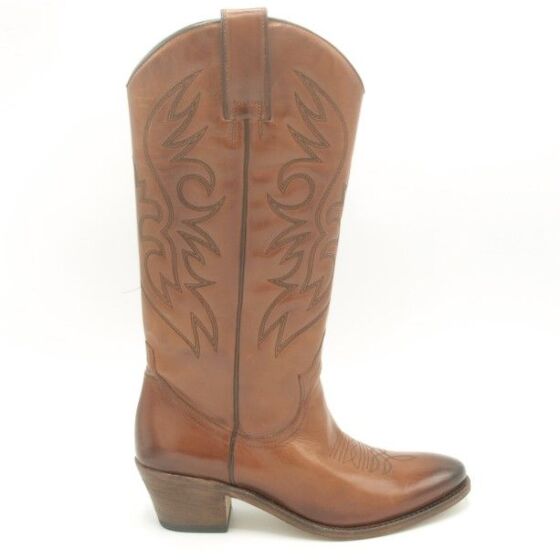 Perlita Peaches Laars Helden Cognac Leer