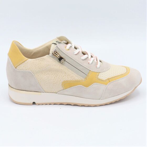 DL Sport Sneaker 5229 Beige Geel Nubuck