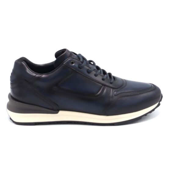 Greve-Sneaker Podium 7258 D.Blauw Leer