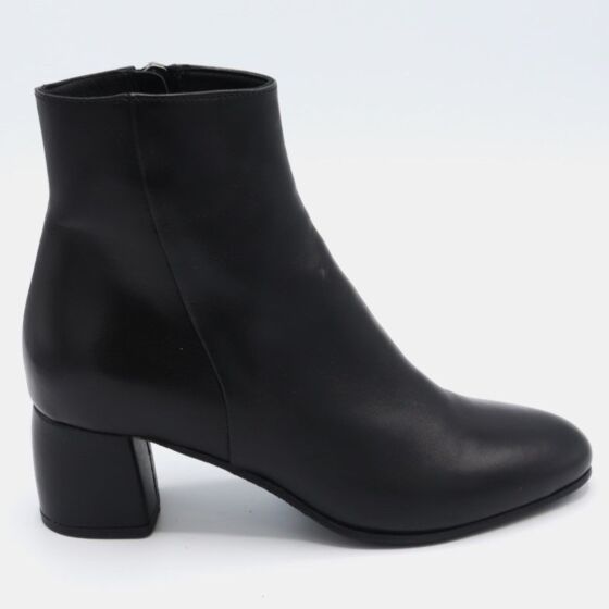 Rossano Bisconti Enkellaars 413-01 Zwart Leer