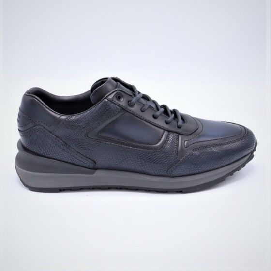 Greve Sneaker Podium D.Blauw Python Leer