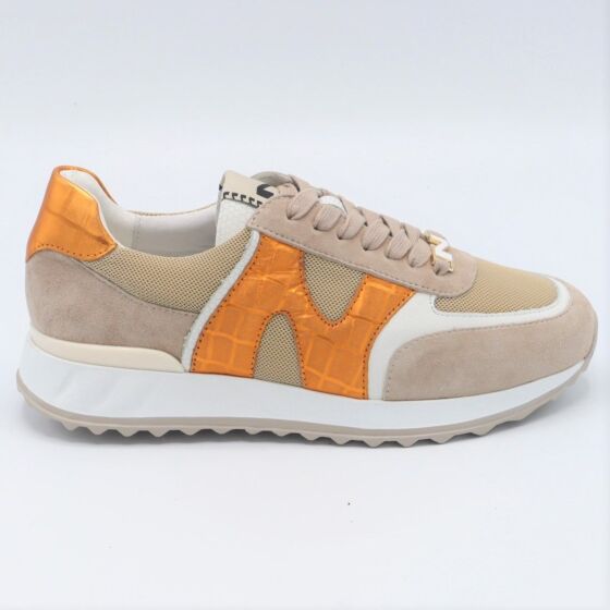 Nathan Baume Sneaker 231-NS05 Combi Oranje Suede