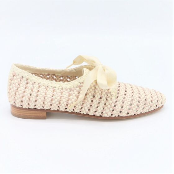 Pertini Veterschoen 15915 Wit Goud Vlecht Leer