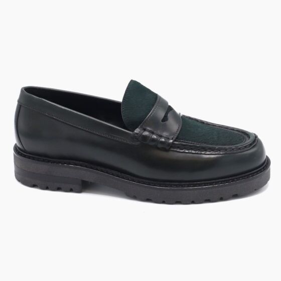 Rossano Bisconti Instapper Crespus Groen Pony Leer