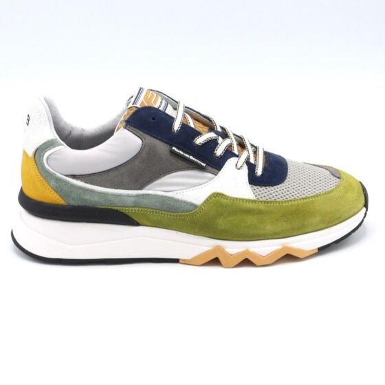 Floris van BommelSneaker De Zager Lime Groen Suede