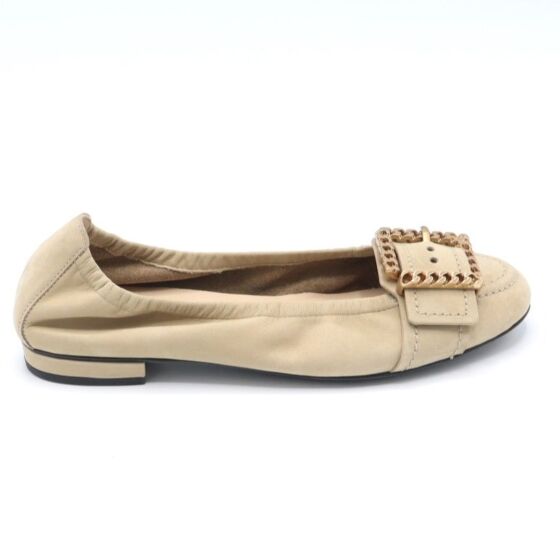 K&S Ballerina Goud Soft Nubuck
