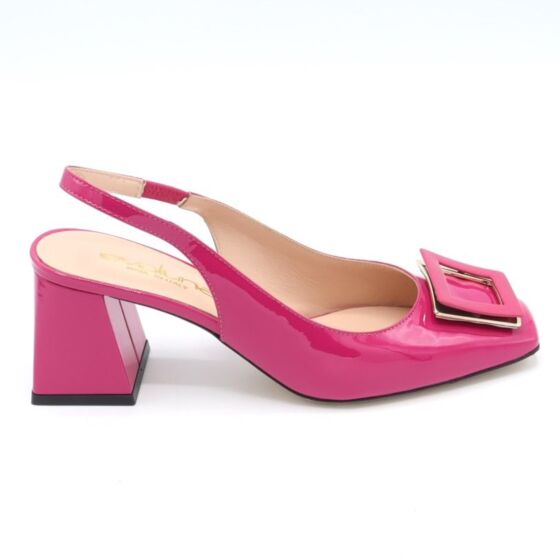 Evaluna Slingback Giselle Fuxia Vernice Lak