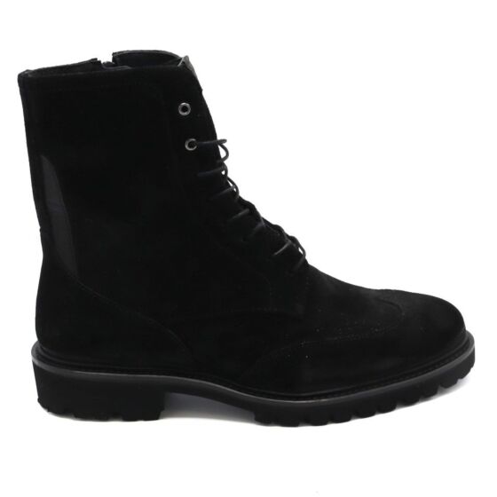 Floris van Bommel Veterboot Selsi Zwart Suede
