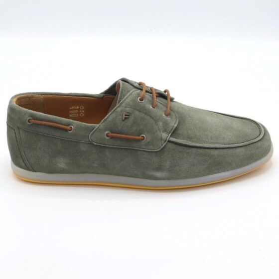 Floris van Bommel Veterschoen  Zeiler Groen Suede