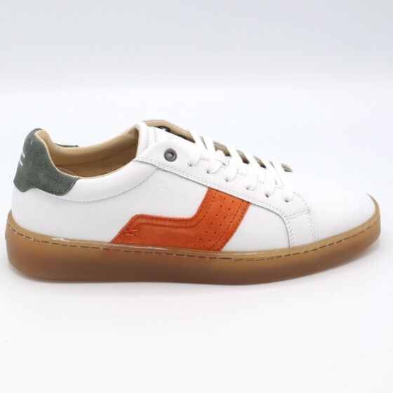 Greve Sneaker Wave Wit Oranje Leer