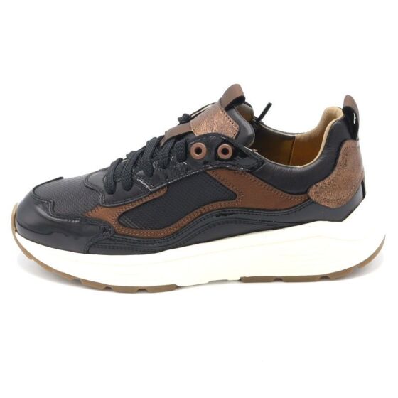 Xsensible Sneaker Milau G Zwart Leer Lak Combi