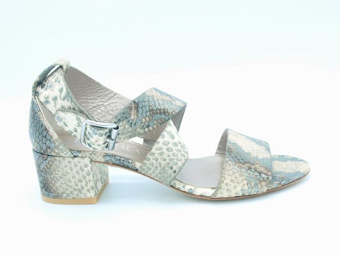  La Cabala Sandaal 631004 Python Print Leer