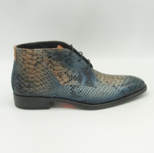 Giorgio Halfhoog veterschoen 3240507 Blauw piton