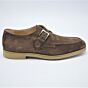 Greve Enkele Gesp Tufo Taupe Suede
