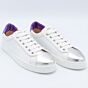AGL Sneaker Sade Zilver Wit Paars Leer