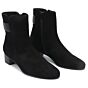 Hassia Enkellaars Seina Zwart Suede
