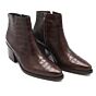 Enkellaars 9780 Bruin Croco Leer