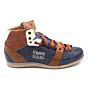 Kamo-Gutsu Sneaker Tifo 108 D.Blauw Pitone Leer